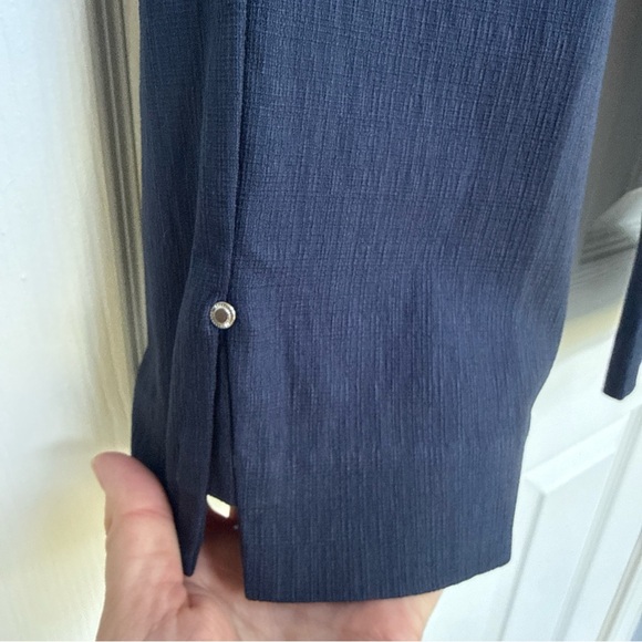 HILARY RADLEY Pull on Pants sit at waist slim leg 23" inseam Indigo Blue M NWT - Picture 8 of 11
